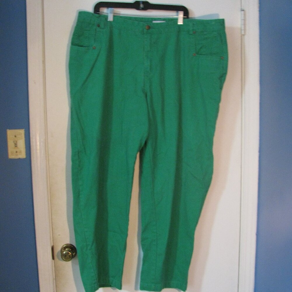 Jessica London Denim Jeans Size 22 Plus Size Straight Leg Green
